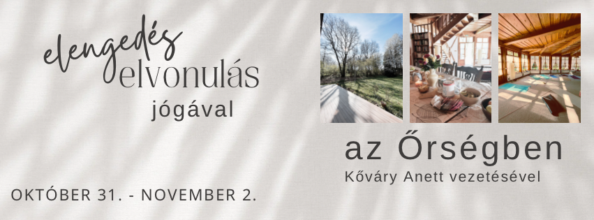 Elengedés elvonulás az Őrségben // Kőváry Anett vezetésével
