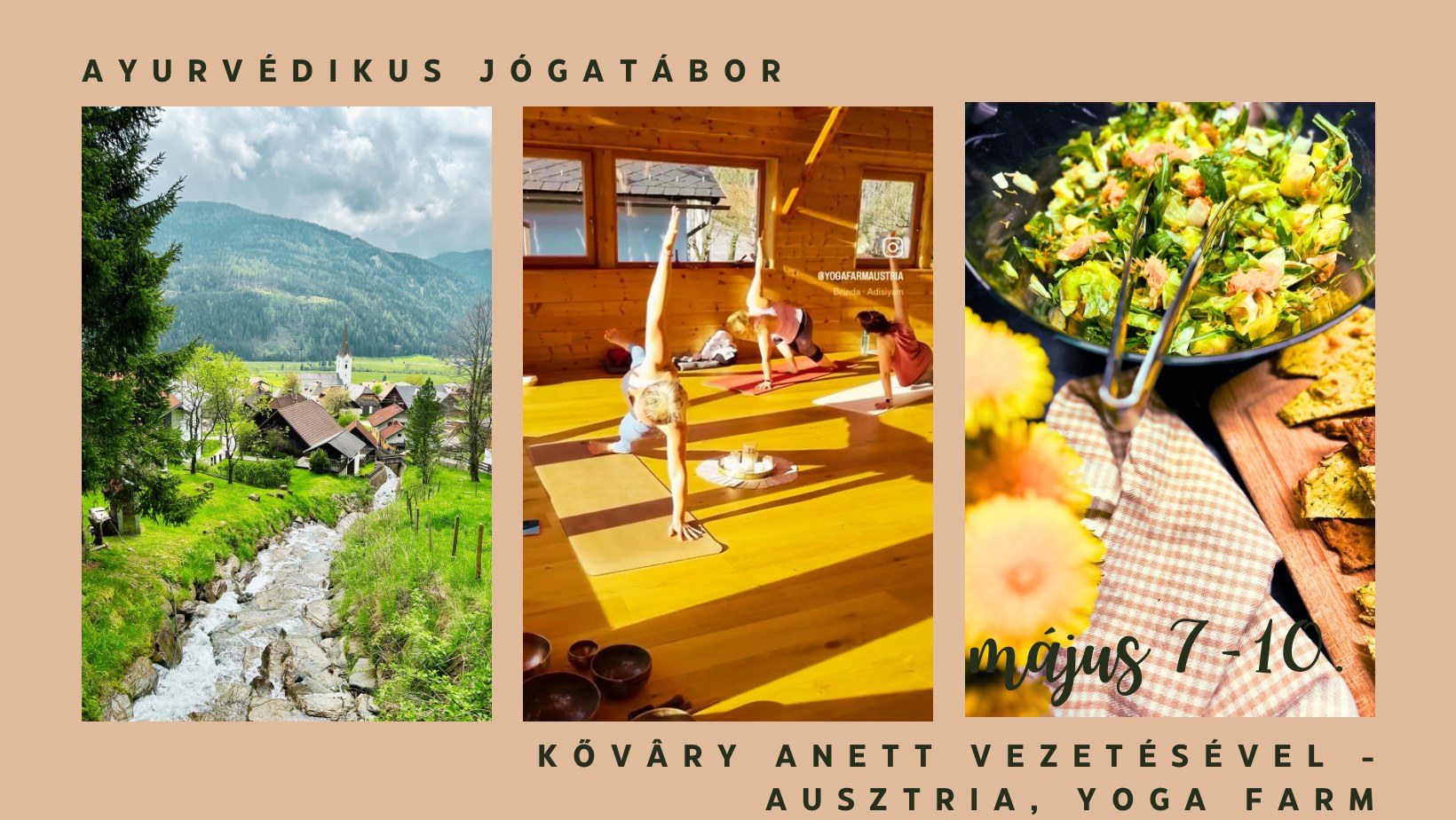 Ayurvédikus jógatábor Ausztriában // Kőváry Anett vezetésével